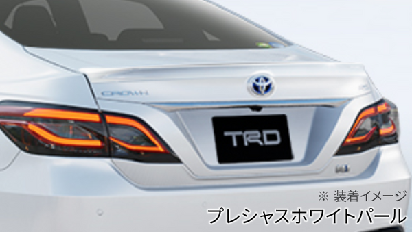 TRD クラウン トランクスポイラー ホワイト クラウンS220/H20系用トランクスポイラー TRDエアロ｜CROWN