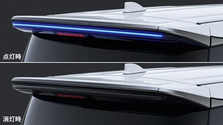 【ヴェルファイア40系】イルミルーフスポイラー(スモークメッキ)