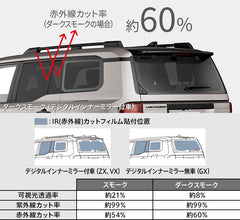 トヨタ純正　ランドクルーザー70用IRカットフィルム ランドクルーザー70 MODELLISTA IR(赤外線)カットフィルム