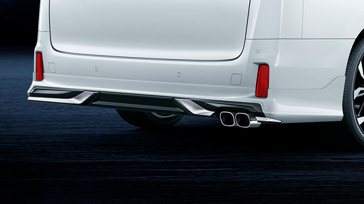 【ヴェルファイア30系】リヤスタイリングキットB（スモークメッキ）（リヤスカート＋マフラーカッター）